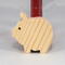 Handmade wooden pig toy, sustainable wood, scroll saw cut, sanded smooth. 1.75", 2", or 2.5" sizes, natural finish for stacking or play.